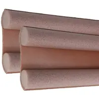 AMIG Tochtstrip - 2x - tochtwering - bruin - foam - 100 x 3,5 cm - deur tochtstopper - Tochtstrippen