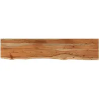 vidaXL Wandschap rechthoekig natuurlijke rand 90x20x2,5 cm acaciahout