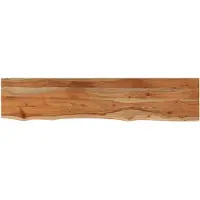 vidaXL Wandschap rechthoekig natuurlijke rand 110x20x3,8 cm acaciahout