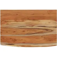 vidaXL Wandschap rechthoekig natuurlijke rand 60x40x2,5 cm acaciahout