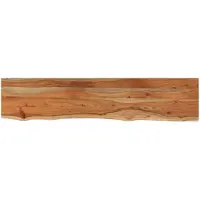 vidaXL Wandschap rechthoekig natuurlijke rand 90x20x3,8 cm acaciahout