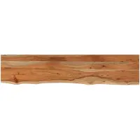 vidaXL Wandschap rechthoekig natuurlijke rand 100x20x2,5 cm acaciahout