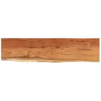 vidaXL Wandschap rechthoekig natuurlijke rand 80x20x2,5 cm acaciahout