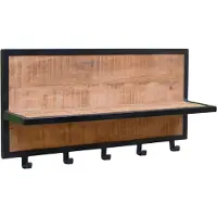 Brix kapstok caro mangohout en gecoat staal 15x70x30
