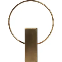 Bepurehome Ring Vaas - Metaal - Antique Brass - 25x18x5