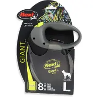 Flexi voor hond rollijn voor special tape neon L 8 mtr