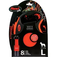 Flexi rollijn xtreme tape zwart/oranje - L 8 mtr