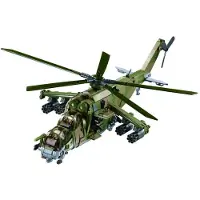 Sluban ModelBricks MI-24S Gunship bouwspeelgoed kinderen vanaf 6 jaar - Constructiespeelgoed modelbouw - bouwdoos met 893 bouwstenen - M38-B1137