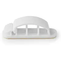 Nedis Cmgc22033Wt Kabelmanagement Kabelclip Vergrendeld 3 Stuks Aantal Slots: 3 Sleuven Maximale Kab