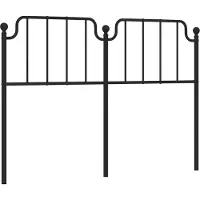 vidaXL Vervangend hoofdbord 135 cm metaal zwart