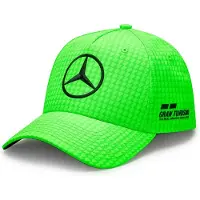 Mercedes Unisex Map F1 Lh Col Driver Bb Cap Neongroen