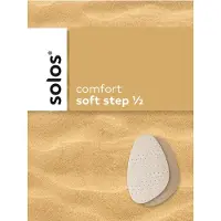 Solos Voorvoetzool, halve leren zool met latex - Maat M - 38/40 Ter opvulling van de voorvoet - Voor een betere pasvorm
