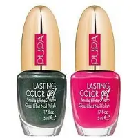 PUPA Milano PUPA Viva Carioca Collection Lasting Color Gel Duo - Duo Smalto per Unghie Effetto Vetro Mani e Piedi