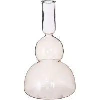 Mica Decorations NISA SINGLE FLOWER VAAS - H19,5 X Ø11 CM - LICHTBRUIN