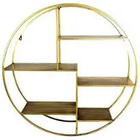 Ptmd Non-branded Wandrek Gordonville 26 X 92 cm Staal Goud