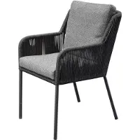 AVH-Collectie Sussex dining tuinstoel antraciet rope