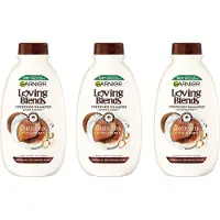 Garnier Shampoo - Loving Blends Kokosmelk & Macadamia - 3 x 300 ml