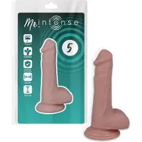 Intense Mr. - dildo - dildo vibrator - dildo vrouwen - dildo mannen - dildo anaal - dildo xxl - beige - flexibel - 16,5cm Ø 3,5cm / sex / erotiek toys