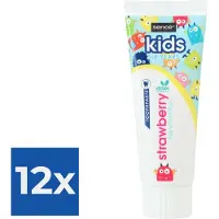 Sence Tandpasta Kids Aardbei 12 x75 ml - Vegan 3 tot 8 Jaar
