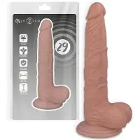 Intense Mr. - dildo - dildo vibrator - dildo vrouwen - dildo mannen - dildo anaal - dildo xxl - beige - flexibel - 22,7cm Ø 3,5cm / sex / erotiek toys