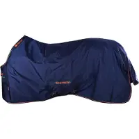 Bucas Deken Therapy Turnout 150gr Donkerblauw-oranje - 120/160