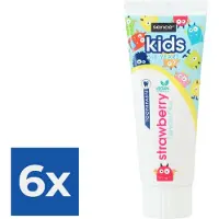 Sence Tandpasta Kids Aardbei 6 x 75 ml - Vegan 3 tot 8 Jaar