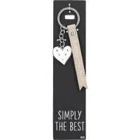 Depesche - Sleutelhanger "Do not forget me!" - motief 031 met de tekst "Simply The Best"