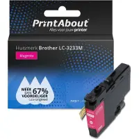 PrintAbout Huismerk vervangt Brother LC-3233M Inktcartridge Magenta
