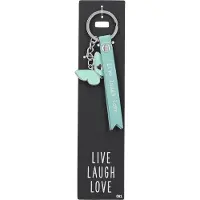 Depesche - Sleutelhanger "Do not forget me!" - motief 091 met de tekst "Live Laugh Love"