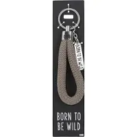 Depesche - Sleutelhanger "Do not forget me!" - motief 088 met de tekst "Born To Be Wild"