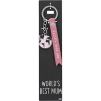 Depesche - Sleutelhanger "Do not forget me!" - motief 037 met de tekst "World's Best Mum"
