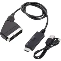 Dolphix HDMI (m) naar Scart (m) converter kabel / zwart - 1 meter