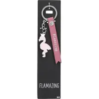 Depesche - Sleutelhanger "Do not forget me!" - motief 043 met de tekst "Flamazing"