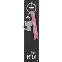 Depesche - Sleutelhanger "Do not forget me!" - motief 104 met de tekst "I Love My Cat"