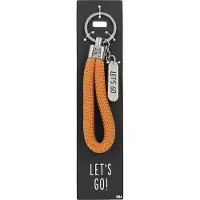 Depesche - Sleutelhanger "Do not forget me!" - motief 084 met de tekst "Let's Go"