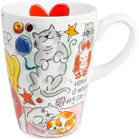 Blond Amsterdam mok cat lover xl - 0,5 ltr 9x9x13,5 cm