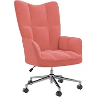 vidaXL Relaxstoel fluweel roze