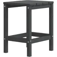 vidaXL Tuintafel Adirondack 38x38x46 cm HDPE antracietkleurig