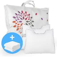 Cinderella Rondo Firm Hoofdkussen Set (2 Kussens + 2 Moltonslopen) - Anti Allergie - 50x60 cm - Wit