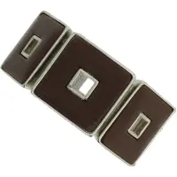 Behave - Armband vierkant houtdesign bruin - Minimalistische stijl