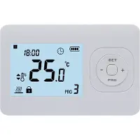 Quality Heating Klokthermostaat CV ketel - thermostaat voor cv - Digitaal - handmatig programmeerbaar - Efficiënt regelen - Aan/Uit - QualityHeating