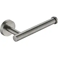 Guido Gusto Wc-rolhouder gun metal rond zonder klep