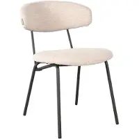 Label51 - Eetkamerstoel Zack - Beige - 59x53x79cm - Set van 2