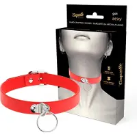 Coquette ACCESSORIES | Hand Crafted Choker Fetish - Red | BDSM | Bondage | Fetish | Sex Toy for Woman | Kinky