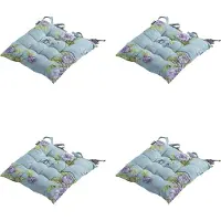 Madison - Zitkussen - Universeel - 4x - 46x46cm - Blossom Lila - Blauw