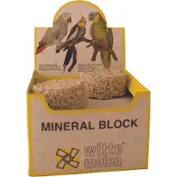 Witte molen Mineraalblok Groot Grof - Vogel - Aanvullend voer - 424 gr