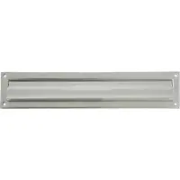 AMIG Brievenbusklep - zilver - RVS - 34,2 x 7,3 cm - energiebesparende brievenbus