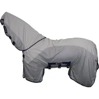 Bucas Eczeemdeken Sweet Itch X Light Full Neck Zilver - 115/152