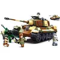 Sluban M38-B0980 - (Slag om Boedapest) Grote Duitse Tank 2 in 1 - 930 onderdelen - Bouwdoos