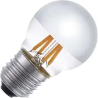 SPL Filament Kogellamp G45 - E27 - Kopspiegel Zilver